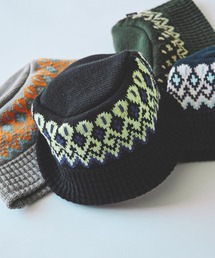 BEAMS | ジャカード ニット バケットハット(ニットキャップ/ビーニー)