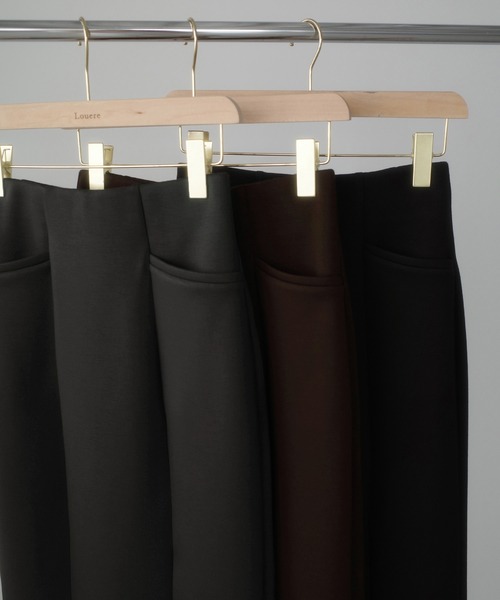 Louere(ルエレ)の「ポケットデザインファスナースリットIラインポンチスカート(スカート・レディース・ブラック/ブラウン/チャコール・X-LARGE/LARGE/MEDIUM/SMALL)」の8枚目の写真