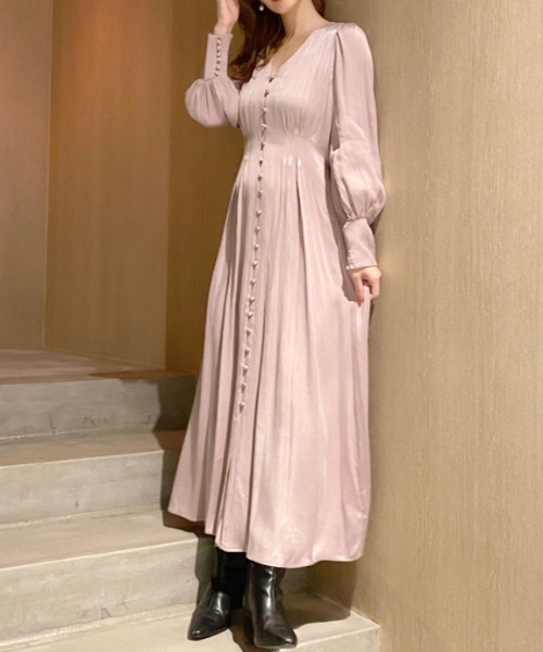 フレイアイディー ピンク ロングワンピース FRAYIDワンピースピンク