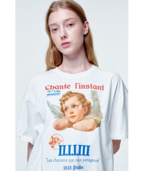 tシャツ 2113STUDIO/イイルイルサムスタジオ/Loose fit Tshirts Angel Palmtr レディース メンズ 2113STUDIO/イイルイルサムスタジオ/Loose fit Tshirts Angel