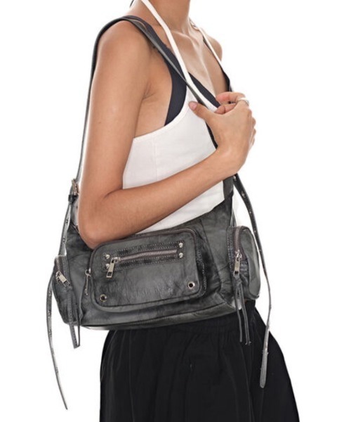 BLACKPURPLE（ブラックパープル）の「【BLACK PURPLE】Marco Bag / 【ブラックパープル】マルコショルダーバッグ（ショルダーバッグ・メンズ・ブラック/ブラウン/ベージュ/グレー/ピンクベージュ・ONE SIZE）」の3枚目の写真