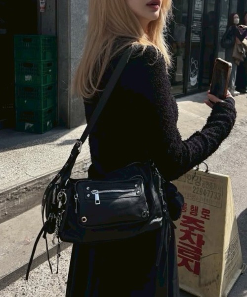 [BLACKPURPLE] MARCO バッグ★新作★人気★韓国ファッション★ BLACK PURPLE】Marco Bag（ショルダーバッグ）｜BLACKPURPLE