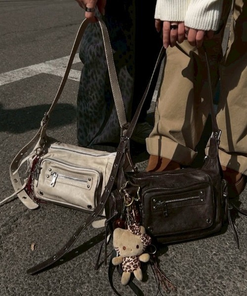 [BLACKPURPLE] MARCO バッグ★新作★人気★韓国ファッション★ セール】【BLACK PURPLE】Marco Bag（ショルダーバッグ