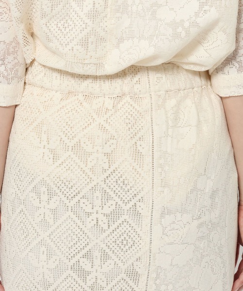 LOWRYS FARM（ローリーズファーム）の「パッチワークレーススカート  328000（スカート・レディース・ブラック/アイボリー・FREE）」の10枚目の写真