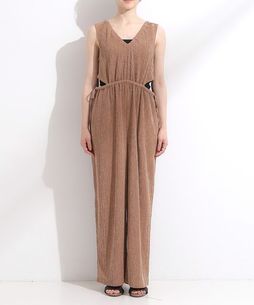 Cutie Blonde（キューティーブロンド）の「【S-LL/前後2WAY】ノースリーブオールインワン（サロペット/オーバーオール・レディース・ブラック/ダークブラウン・01/02/03/04）」の20枚目の写真