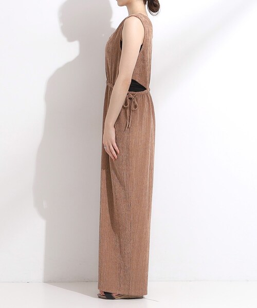 Cutie Blonde（キューティーブロンド）の「【S-LL/前後2WAY】ノースリーブオールインワン（サロペット/オーバーオール・レディース・ブラック/ダークブラウン・01/02/03/04）」の19枚目の写真