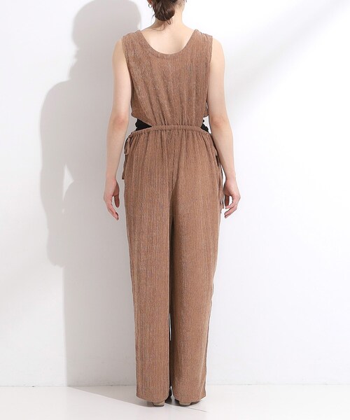 Cutie Blonde（キューティーブロンド）の「【S-LL/前後2WAY】ノースリーブオールインワン（サロペット/オーバーオール・レディース・ブラック/ダークブラウン・01/02/03/04）」の18枚目の写真