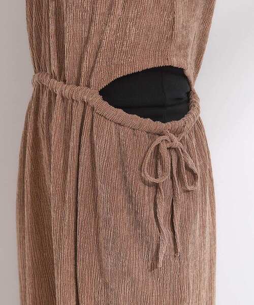 Cutie Blonde（キューティーブロンド）の「【S-LL/前後2WAY】ノースリーブオールインワン（サロペット/オーバーオール・レディース・ブラック/ダークブラウン・01/02/03/04）」の14枚目の写真