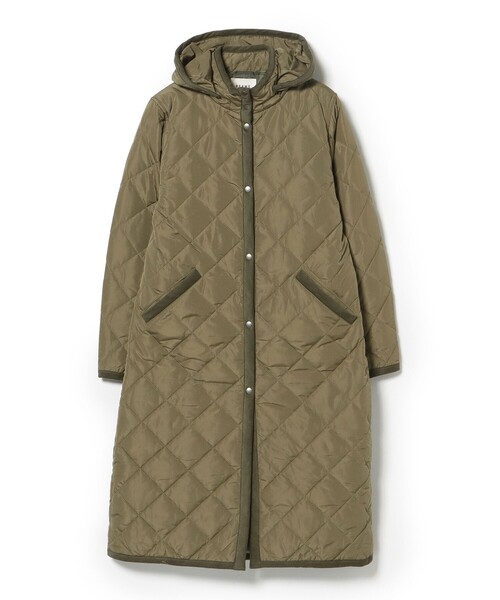 BEAMS HEART（ビームスハート）の「【ベストセラー】フード キルティング コート 軽量 / フード取り外し可能（その他アウター・レディース・オリーブ/ベージュ/ネイビー・SMALL/MEDIUM/LARGE）」の19枚目の写真