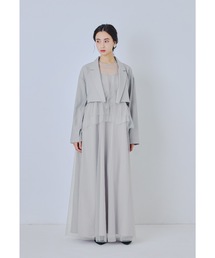 フローリッシュブラウスセットアップドレス 3点セット ショート丈ジャケット キャミワンピース シアートップス 結婚式 成人式 二次会 同窓会 セレモニー パーティードレス オケージョンドレス お呼ばれ