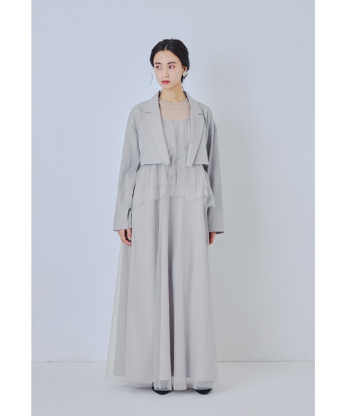 ★新品★ニアナ　フローリッシュブラウスドレス　結婚式　パーティー フローリッシュブラウスセットアップドレス 3点セット ショート丈