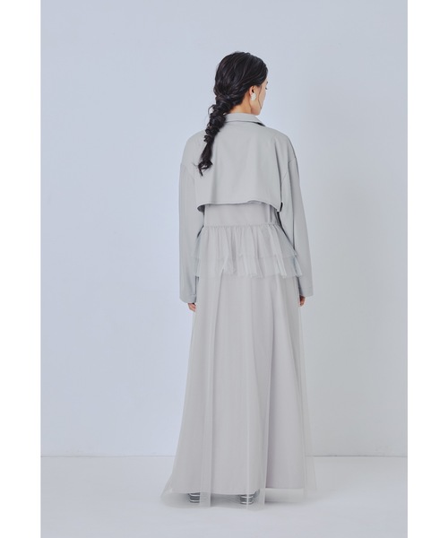 niana(ニアナ)の「フローリッシュブラウスセットアップドレス 3点セット ショート丈ジャケット キャミワンピース シアートップス 結婚式 成人式 二次会 同窓会 セレモニー パーティードレス オケージョンドレス お呼ばれ(ドレス・レディース・ブラック/ブルー/ライトグレー・M/L/S)」の22枚目の写真