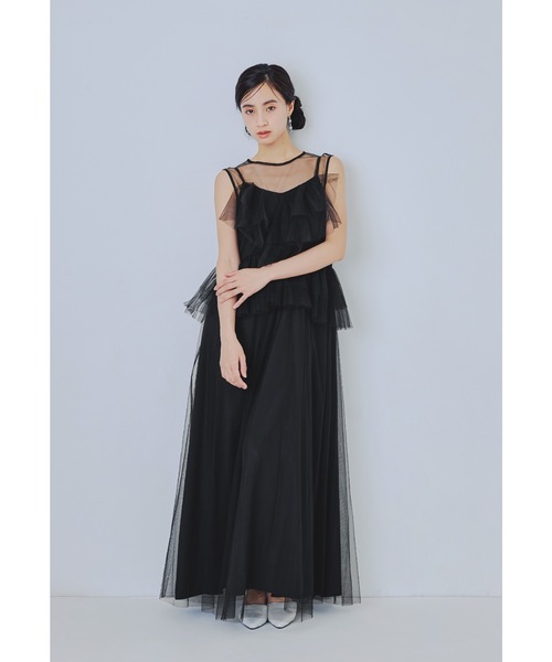 niana(ニアナ)の「フローリッシュブラウスセットアップドレス 3点セット ショート丈ジャケット キャミワンピース シアートップス 結婚式 成人式 二次会 同窓会 セレモニー パーティードレス オケージョンドレス お呼ばれ(ドレス・レディース・ブラック/ブルー/ライトグレー・M/L/S)」の16枚目の写真