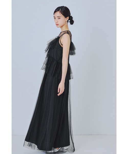 niana(ニアナ)の「フローリッシュブラウスセットアップドレス 3点セット ショート丈ジャケット キャミワンピース シアートップス 結婚式 成人式 二次会 同窓会 セレモニー パーティードレス オケージョンドレス お呼ばれ(ドレス・レディース・ブラック/ブルー/ライトグレー・M/L/S)」の17枚目の写真