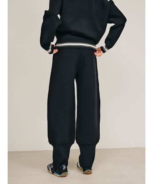 null.(ヌル)の「リブヘムニットパンツ(その他パンツ・レディース・グレー/アイボリー/ブラック・M/S)」の5枚目の写真