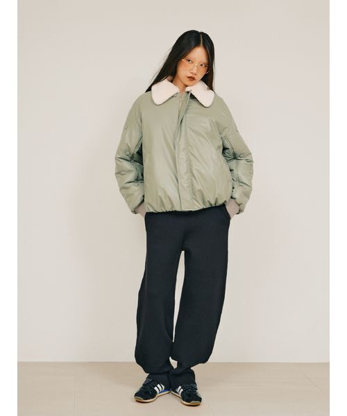 null.(ヌル)の「リブヘムニットパンツ(その他パンツ・レディース・グレー/アイボリー/ブラック・M/S)」の12枚目の写真