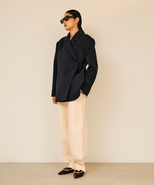 null.(ヌル)の「リブヘムニットパンツ(その他パンツ・レディース・グレー/アイボリー/ブラック・M/S)」の18枚目の写真