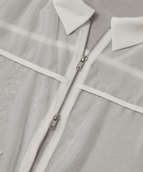 ANEDIST（アンディスト）の「ダブルポケットシアーシャツ（シャツ/ブラウス・メンズ・ホワイト/ブラック・M/L）」の12枚目の写真