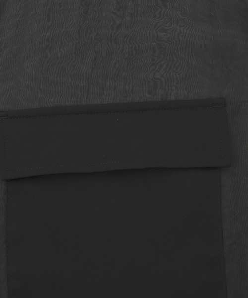 ANEDIST（アンディスト）の「ダブルポケットシアーシャツ（シャツ/ブラウス・メンズ・ホワイト/ブラック・M/L）」の20枚目の写真