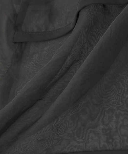 ANEDIST（アンディスト）の「ダブルポケットシアーシャツ（シャツ/ブラウス・メンズ・ホワイト/ブラック・M/L）」の22枚目の写真