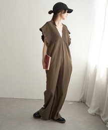 VENCEEXCHANGE（ヴァンスエクスチェンジ）の「シャーリングオールインワン（つなぎ/オールインワン）」