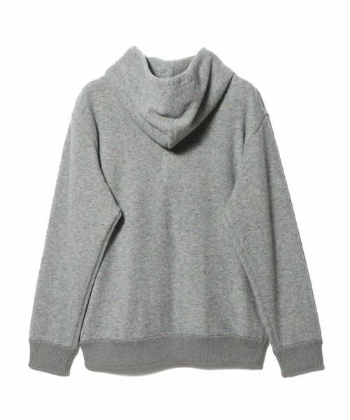 ESTNATION（エストネーション）の「ESTNATION / カシミヤミックス パイルジップフーディー（パーカー・メンズ・ネイビー/ライトグレー・LARGE/MEDIUM）」の3枚目の写真