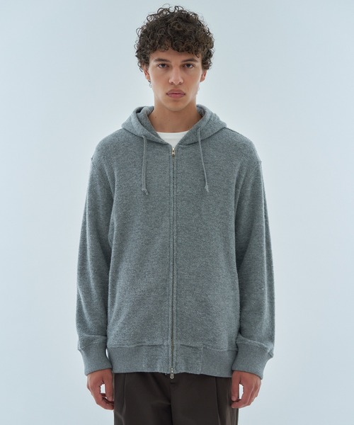 セール】ESTNATION / カシミヤミックス パイルジップフーディー