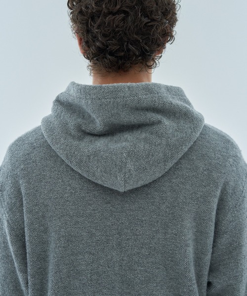 ESTNATION（エストネーション）の「ESTNATION / カシミヤミックス パイルジップフーディー（パーカー・メンズ・ネイビー/ライトグレー・LARGE/MEDIUM）」の16枚目の写真