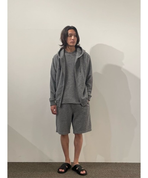 セール】ESTNATION / カシミヤミックス パイルジップフーディー