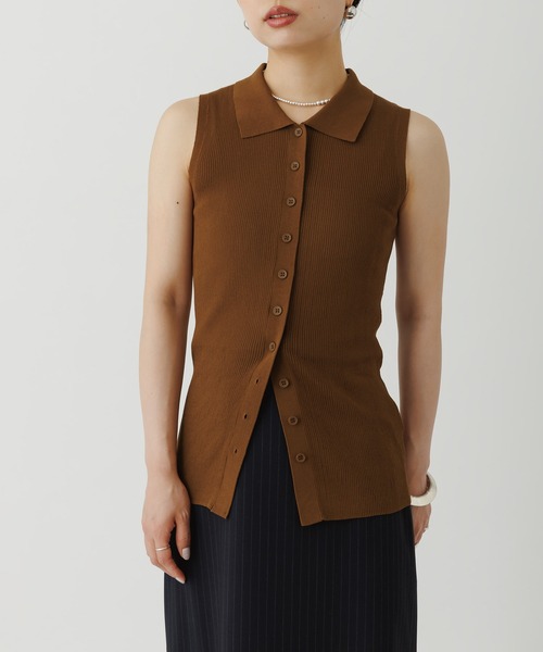 セール】リブノースリーブニット（ニット/セーター）｜ADAM ET ROPE