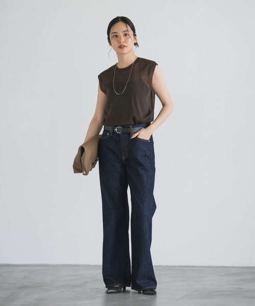 NEEDBY heritage（ニードバイヘリテージ）の「NEED by heritage/ニードバイヘリテージ AVERY（デニムパンツ・レディース・ブルー/ネイビー・26/25/24/23）」の5枚目の写真