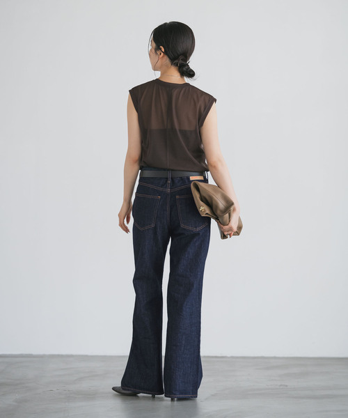 NEEDBY heritage（ニードバイヘリテージ）の「NEED by heritage/ニードバイヘリテージ AVERY（デニムパンツ・レディース・ブルー/ネイビー・26/25/24/23）」の6枚目の写真