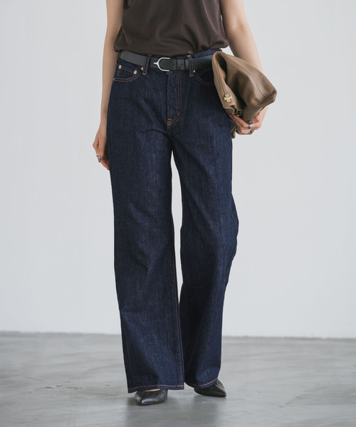 NEEDBY heritage（ニードバイヘリテージ）の「NEED by heritage/ニードバイヘリテージ AVERY（デニムパンツ・レディース・ブルー/ネイビー・26/25/24/23）」の7枚目の写真