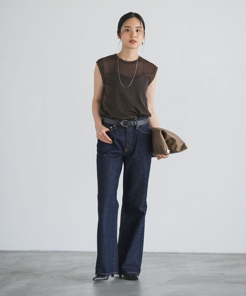 NEEDBY heritage（ニードバイヘリテージ）の「NEED by heritage/ニードバイヘリテージ AVERY（デニムパンツ・レディース・ブルー/ネイビー・26/25/24/23）」の10枚目の写真