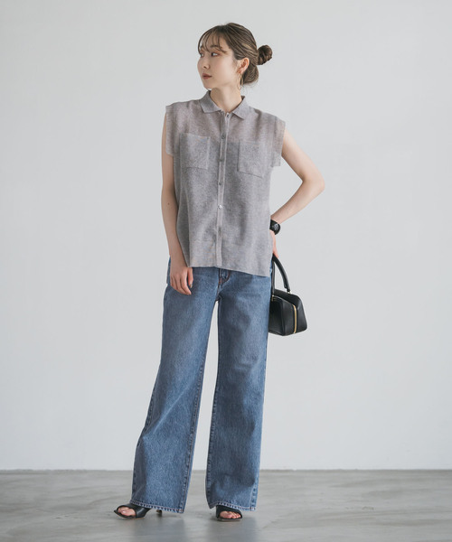 NEEDBY heritage（ニードバイヘリテージ）の「NEED by heritage/ニードバイヘリテージ AVERY（デニムパンツ・レディース・ブルー/ネイビー・26/25/24/23）」の15枚目の写真