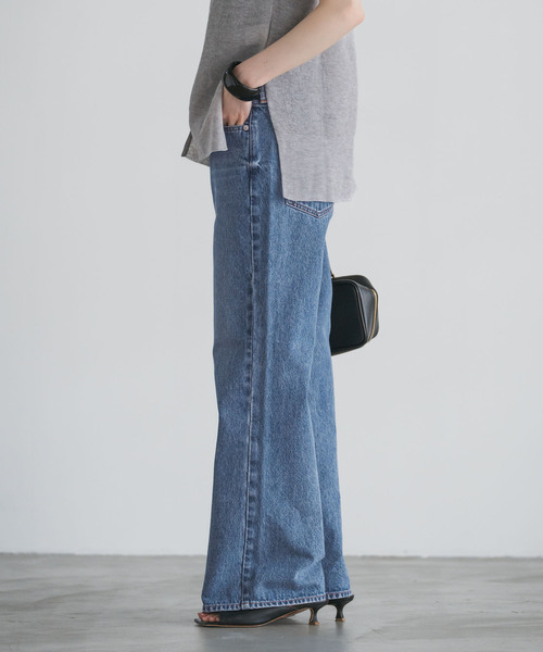 NEEDBY heritage（ニードバイヘリテージ）の「NEED by heritage/ニードバイヘリテージ AVERY（デニムパンツ・レディース・ブルー/ネイビー・26/25/24/23）」の18枚目の写真