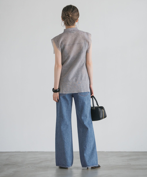 NEEDBY heritage（ニードバイヘリテージ）の「NEED by heritage/ニードバイヘリテージ AVERY（デニムパンツ・レディース・ブルー/ネイビー・26/25/24/23）」の22枚目の写真