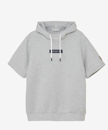 and per se（アンパスィ）の「ショットスムーザースウェット半袖フーディーシャツ（メンズ）（スウェット）」