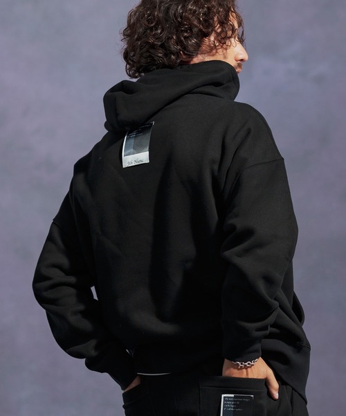 Jih Nunc（ジーヌンク）の「mpa3863-オーガニックコットン裏起毛スウェットプルパーカー（パーカー・メンズ・ネイビー/グレー/ブラック・L/M/S）」の6枚目の写真