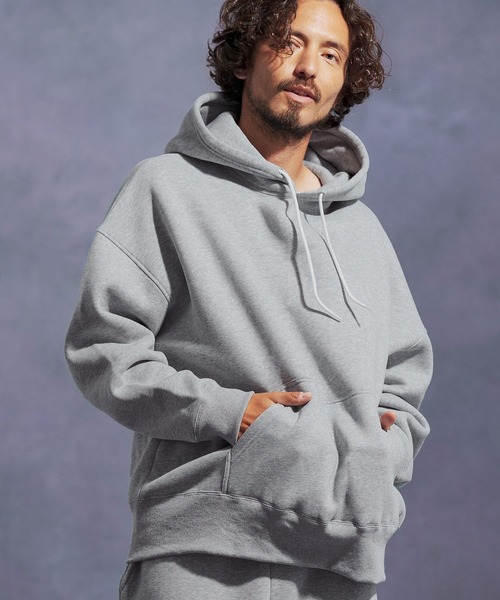 Jih Nunc（ジーヌンク）の「mpa3863-オーガニックコットン裏起毛スウェットプルパーカー（パーカー・メンズ・ネイビー/グレー/ブラック・L/M/S）」の11枚目の写真