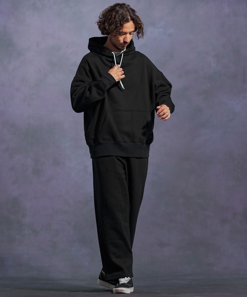 Jih Nunc（ジーヌンク）の「mpa3863-オーガニックコットン裏起毛スウェットプルパーカー（パーカー・メンズ・ネイビー/グレー/ブラック・L/M/S）」の7枚目の写真