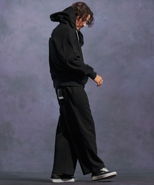 Jih Nunc（ジーヌンク）の「mpa3863-オーガニックコットン裏起毛スウェットプルパーカー（パーカー・メンズ・ネイビー/グレー/ブラック・L/M/S）」の8枚目の写真