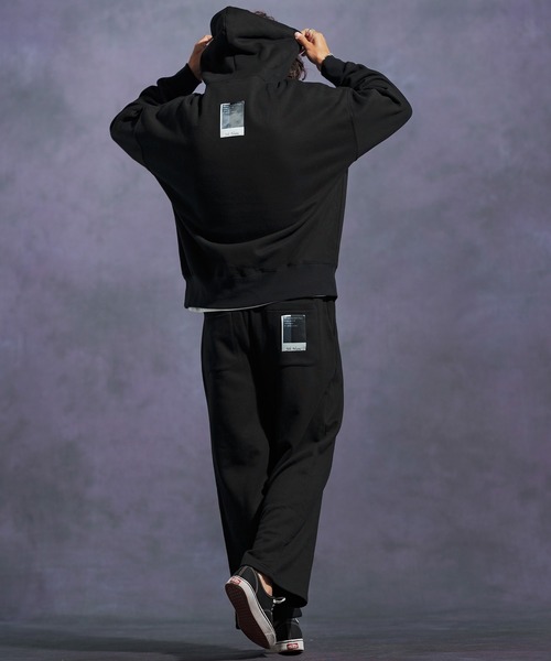 Jih Nunc（ジーヌンク）の「mpa3863-オーガニックコットン裏起毛スウェットプルパーカー（パーカー・メンズ・ネイビー/グレー/ブラック・L/M/S）」の9枚目の写真