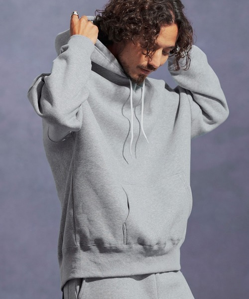 Jih Nunc（ジーヌンク）の「mpa3863-オーガニックコットン裏起毛スウェットプルパーカー（パーカー・メンズ・ネイビー/グレー/ブラック・L/M/S）」の10枚目の写真