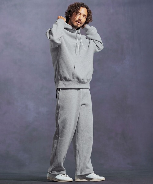 Jih Nunc（ジーヌンク）の「mpa3863-オーガニックコットン裏起毛スウェットプルパーカー（パーカー・メンズ・ネイビー/グレー/ブラック・L/M/S）」の13枚目の写真