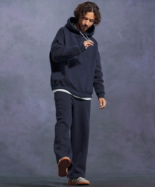 Jih Nunc（ジーヌンク）の「mpa3863-オーガニックコットン裏起毛スウェットプルパーカー（パーカー・メンズ・ネイビー/グレー/ブラック・L/M/S）」の18枚目の写真