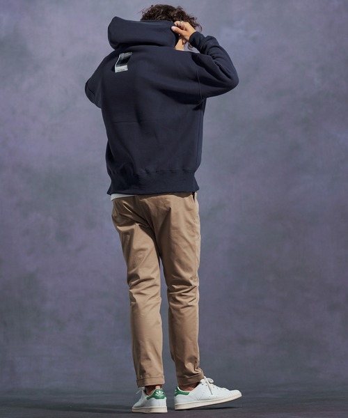 Jih Nunc（ジーヌンク）の「mpa3863-オーガニックコットン裏起毛スウェットプルパーカー（パーカー・メンズ・ネイビー/グレー/ブラック・L/M/S）」の19枚目の写真