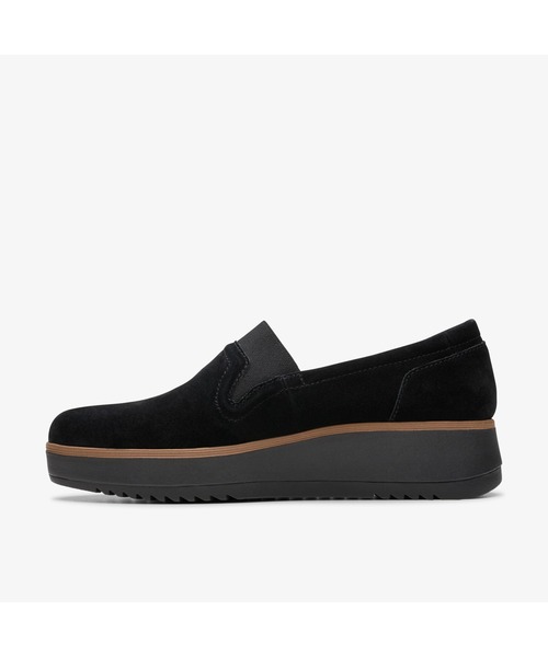 Clarks(クラークス)の「Zylah Sky / ザイラスカイ(ブラックスエード)(ローファー・レディース・ブラック・UK6/UK5.5/UK5/UK4/UK3.5/UK3/UK4.5)」の2枚目の写真