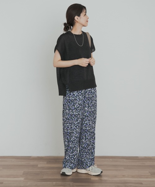 アーバンリサーチドアーズ 接触冷感 フラワープリントドライタッチリラックスパンツ URBAN RESEARCH DOORS（アーバンリサーチドアーズ）の「『接触冷