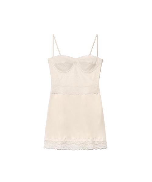 GLOWNY（グロウニ―）の「ANGEL DREAM SLIP DRESS（ドレス・レディース・ホワイト/ライトブルー/ブラック・MEDIUM/SMALL/LARGE）」の4枚目の写真